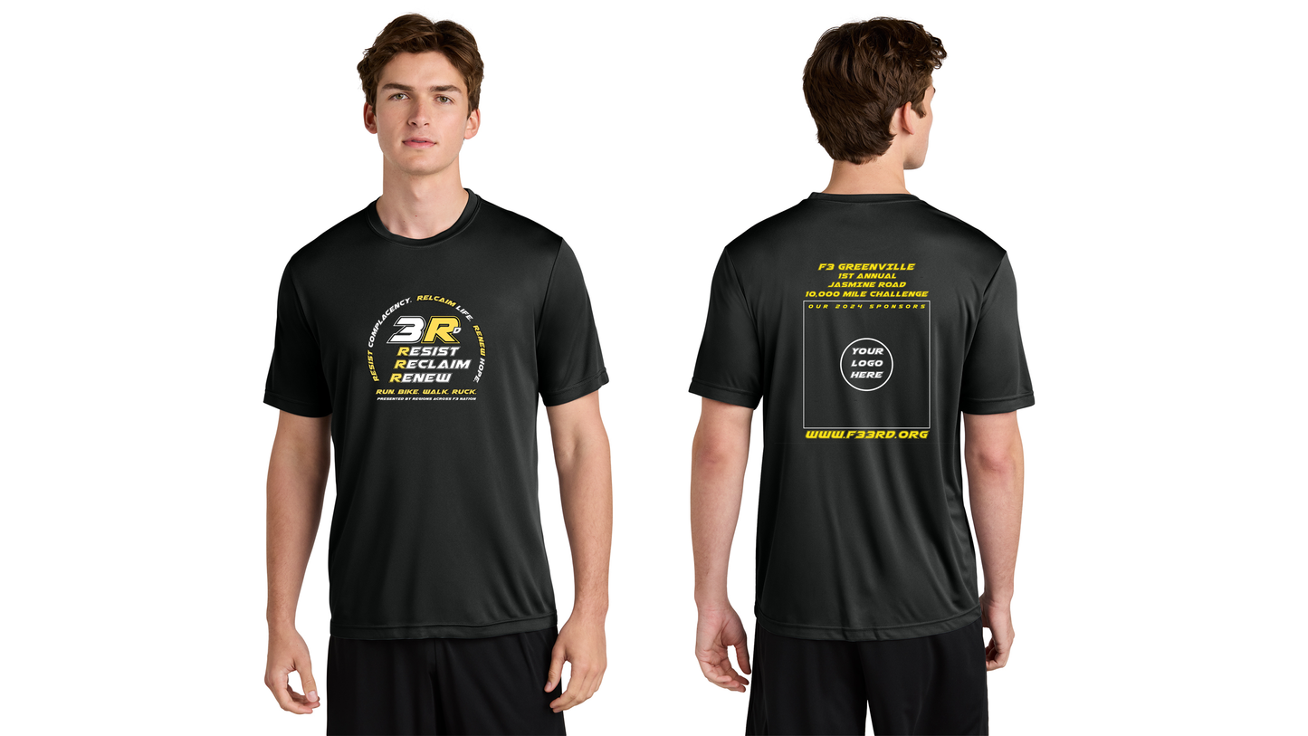 F3 Greenville + Jasmine Road 1st Annual Mileage Challenge Pre-Order September 2024