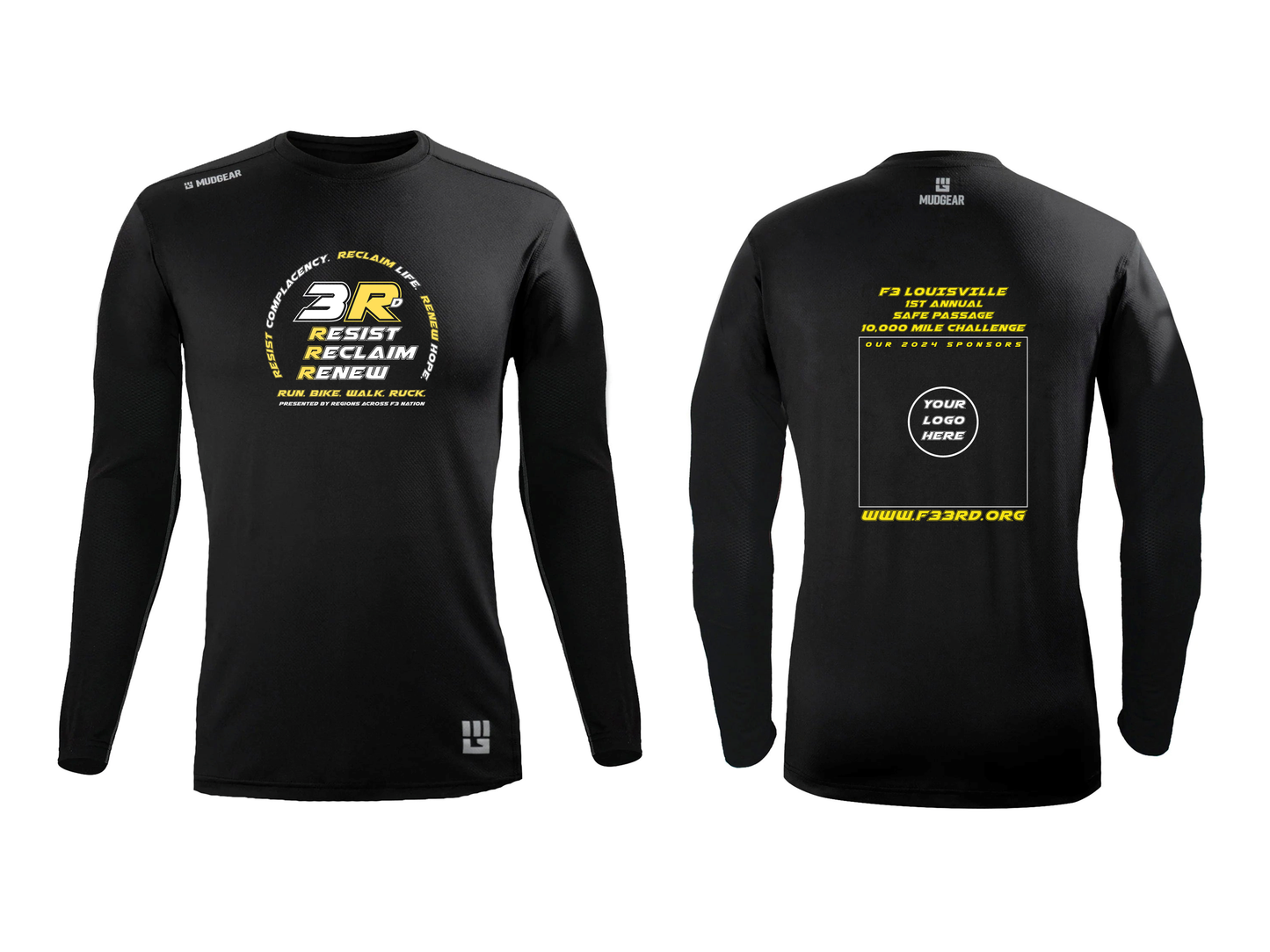 F3 Louisville Safe Passage 1st Annual 10,000 Mile Challenge Pre-Order September 2024