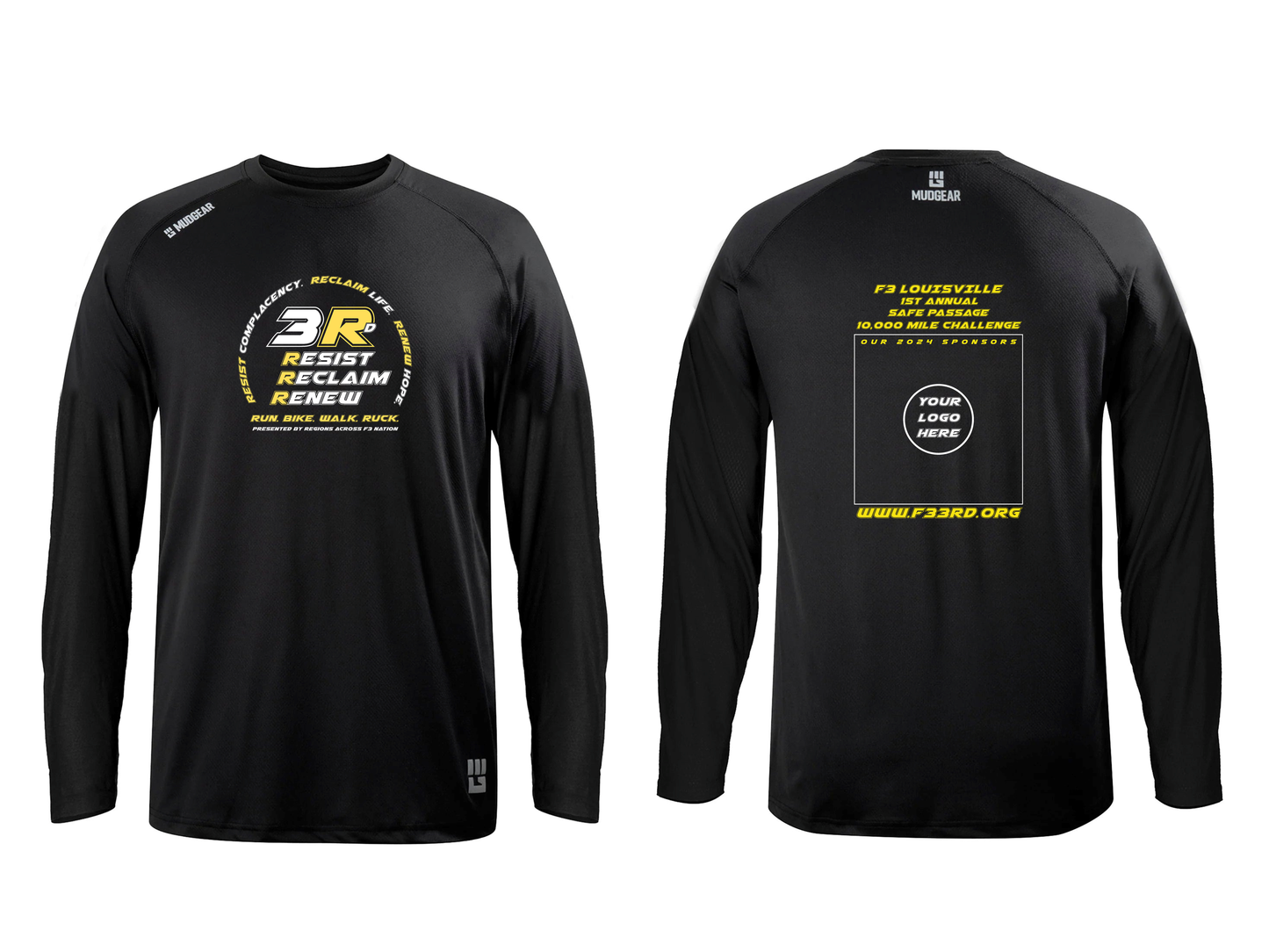F3 Louisville Safe Passage 1st Annual 10,000 Mile Challenge Pre-Order September 2024