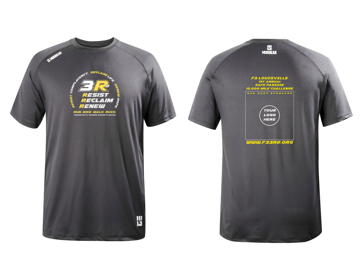 F3 Louisville Safe Passage 1st Annual 10,000 Mile Challenge Pre-Order September 2024