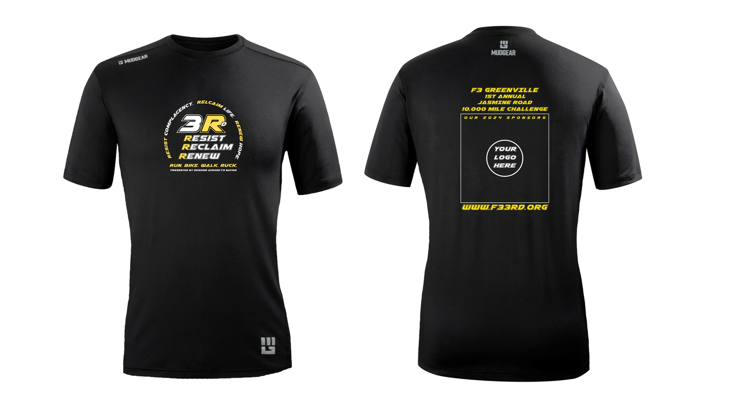 F3 Greenville + Jasmine Road 1st Annual Mileage Challenge Pre-Order September 2024