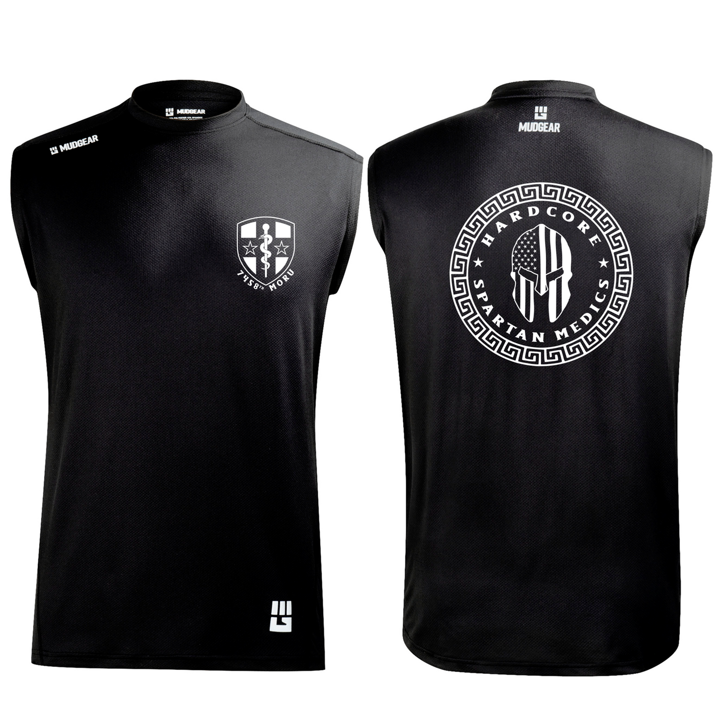 HARDCORE Spartan Medics MudGear Men's Fitted Race Jersey vX Sleeveless Tee Pre-Order