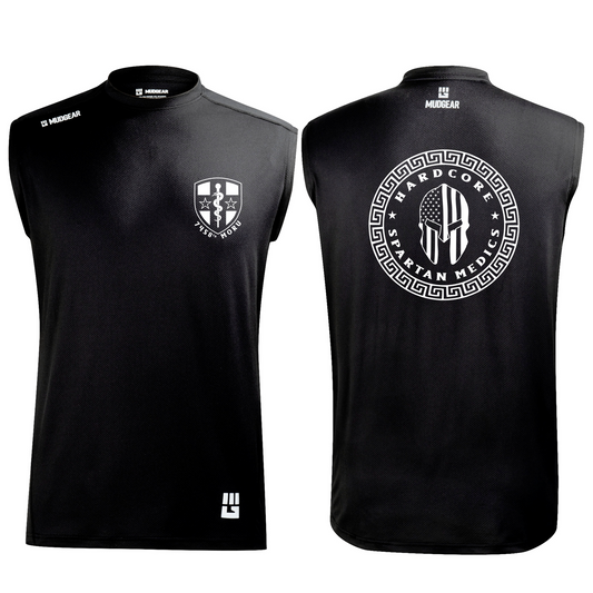 HARDCORE Spartan Medics MudGear Men's Fitted Race Jersey vX Sleeveless Tee Pre-Order