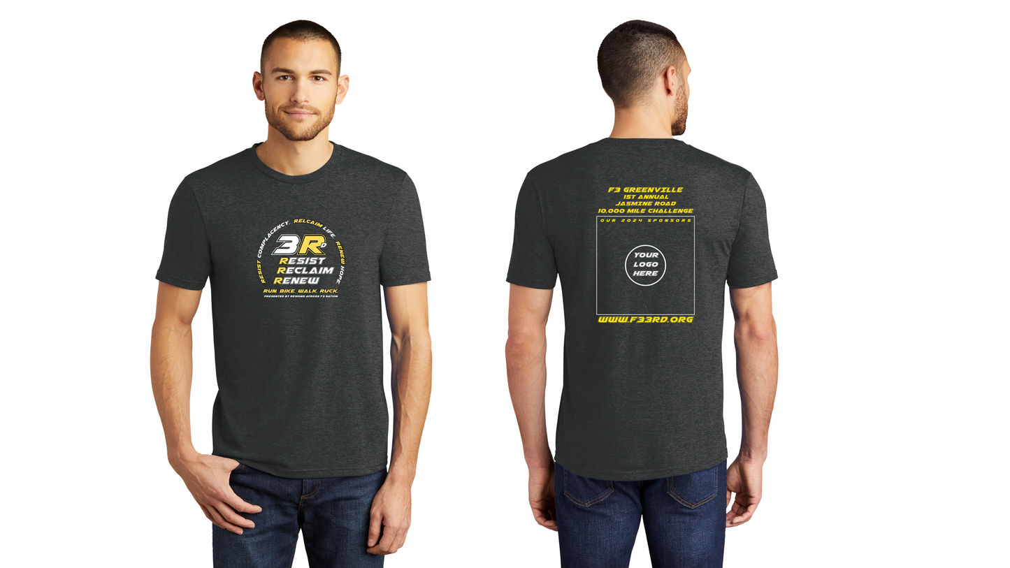 F3 Greenville + Jasmine Road 1st Annual Mileage Challenge Pre-Order September 2024
