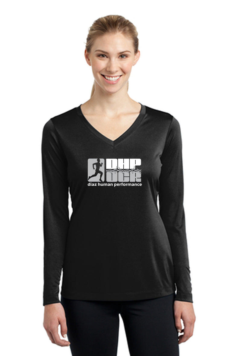 DHP OCR Sport-Tek Women's Long Sleeve V-Neck Tee Pre-Order