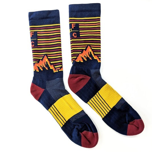 Custom Logo Running Socks - Crew Height
