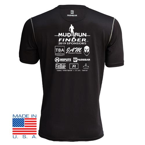 CLEARANCE ITEM - Mud Run Finder MudGear Men's Fitted Race Jersey Short Sleeve