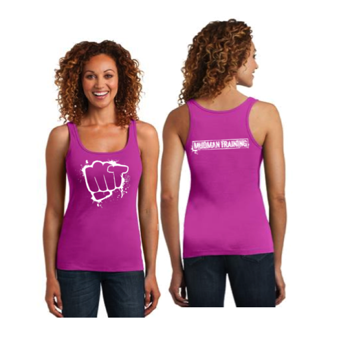 MudMan Training District Made Ladies Mini Racerback Tank (Pink) Pre-Order