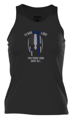 Team Blue Line Augusta Ladies Solid Racerback Tank Pre-Order