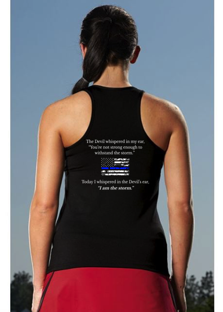 Team Blue Line Augusta Ladies Solid Racerback Tank Pre-Order