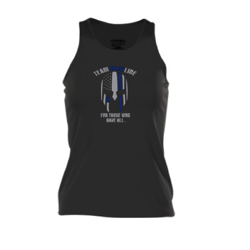 Team Blue Line Augusta Ladies Solid Racerback Tank Pre-Order