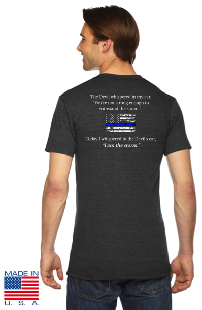 Team Blue Line USA Made Men's Tri-Blend Tee Pre-Order