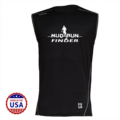 Mud Run Finder MudGear Men's Fitted Race Jersey v3 Sleeveless Tee Pre-Order
