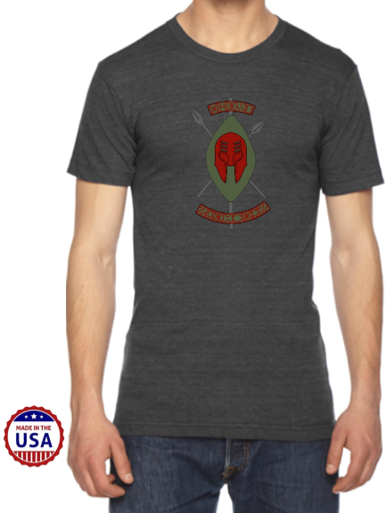 CLEARANCE ITEM - Black Spartans USA Made Men's Tri-Blend Tee