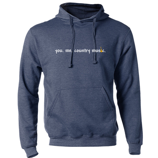 Carter Gallo "you. me. country music" Fleece Hoodie (tour exclusive) - Heather Denim