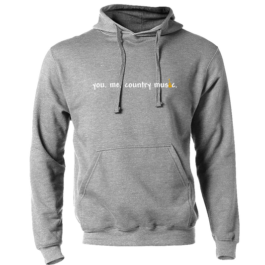 Carter Gallo "you. me. country music" Fleece Hoodie (tour exclusive) - Heather Gray