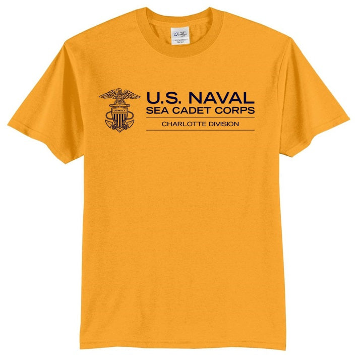 USNSCC Pre-Order - Gold PT Shirt Short Sleeve