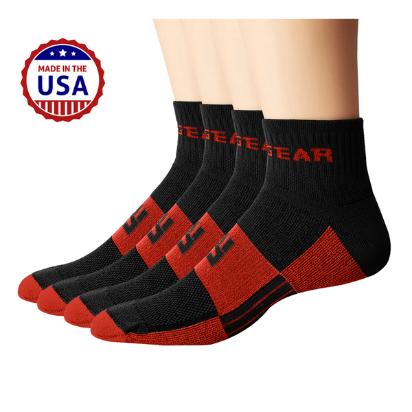 MudGear Quarter (¼) Crew Socks (2 pair pack)