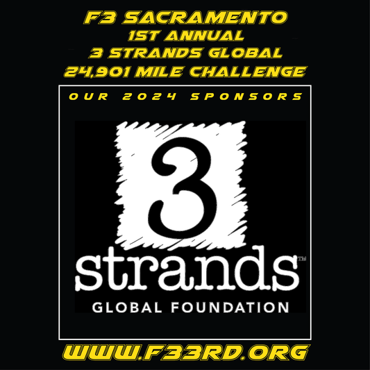 F3 Sacramento + Charity 1st Annual Event Pre-Order September 2024