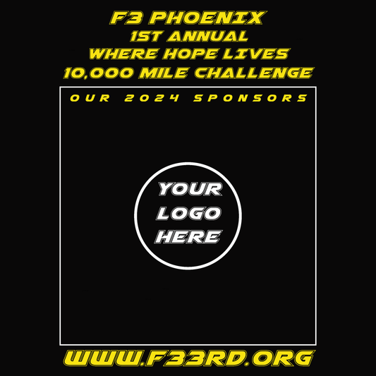 F3 Phoenix + Where Hope Lives 1st Annual Event Pre-Order August 2024