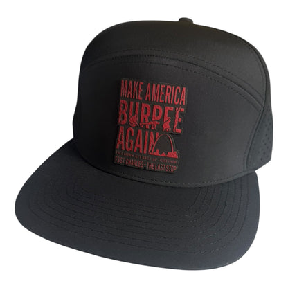 Make America Burpee Again Leatherette Patch Hat Pre-Order December 2025