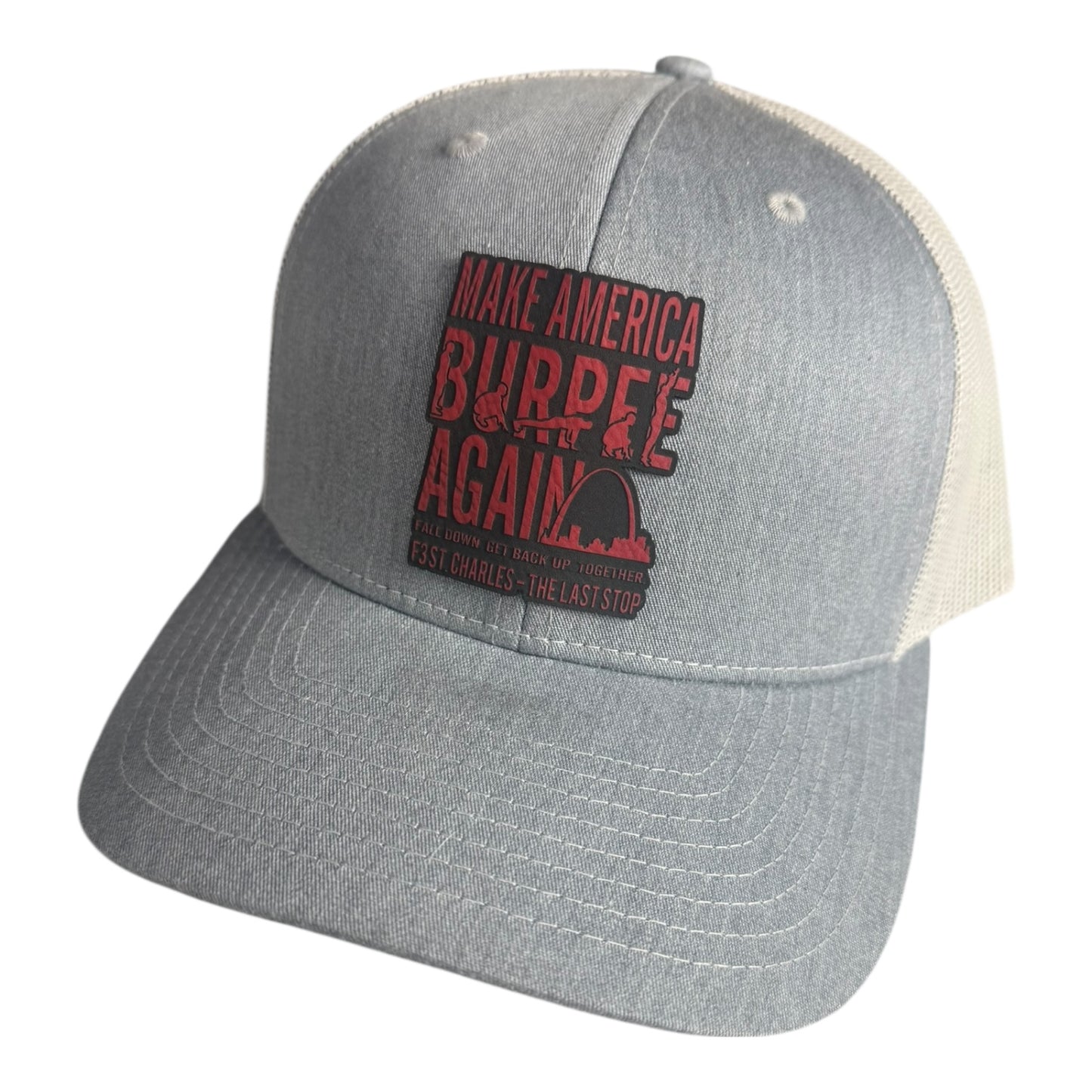 Make America Burpee Again Leatherette Patch Hat Pre-Order December 2025
