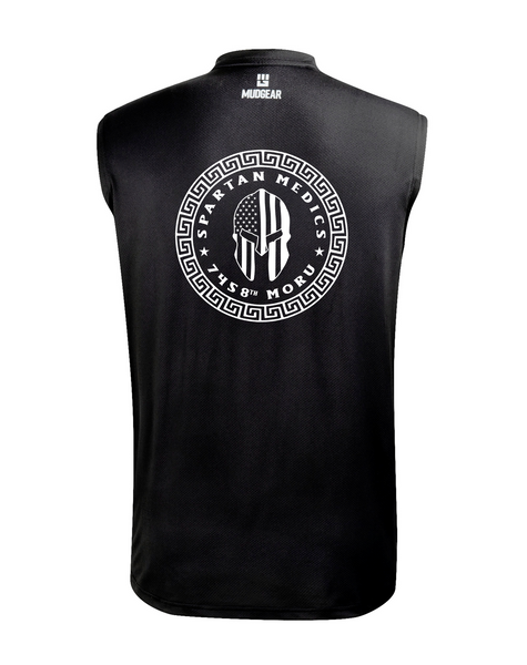 Spartan Medics MudGear Men's Fitted Race Jersey vX Sleeveless Tee Pre-Order