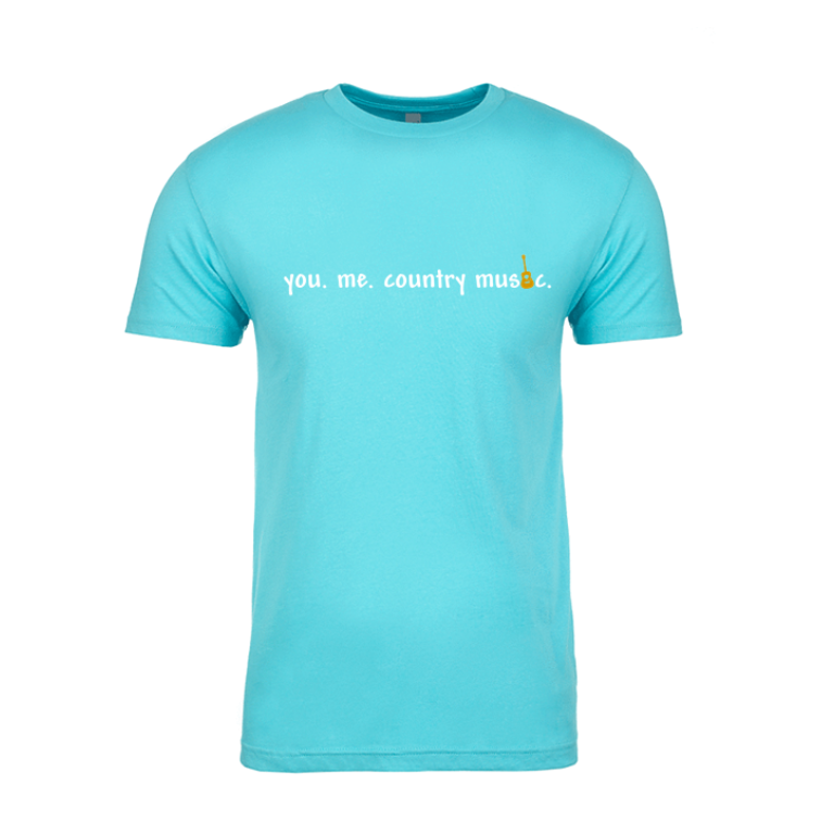 Carter Gallo "you. me. country music" Soft Tee (tour exclusive) - Tahiti Blue