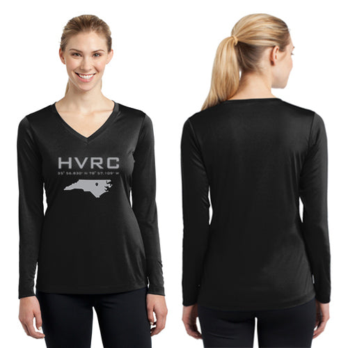 Hope Valley Ruck Club Sport-Tek Ladies Long Sleeve PosiCharge Competitor V-Neck Tee Pre-Order