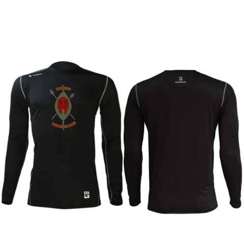 Black Spartans MudGear Men's Fitted Race Jersey Long Sleeve v3 Pre-Order