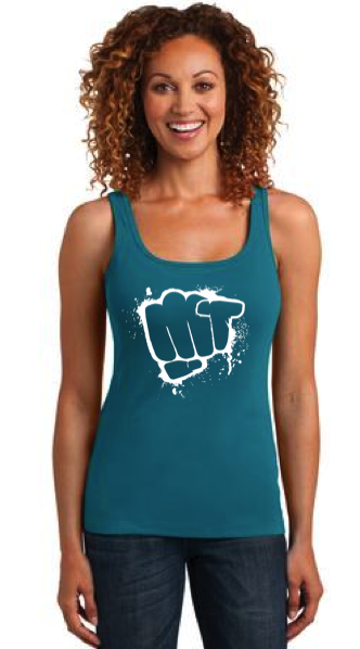 MudMan Training District Made Ladies Mini Racerback Tank (Teal) Pre-Order