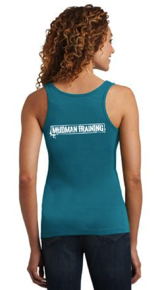 MudMan Training District Made Ladies Mini Racerback Tank (Teal) Pre-Order