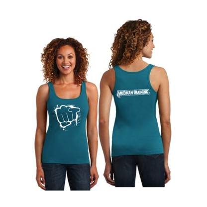 MudMan Training District Made Ladies Mini Racerback Tank (Teal) Pre-Order
