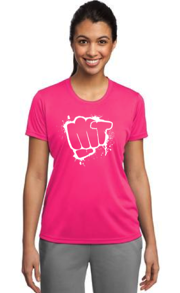 MudMan Training Sport-Tek Ladies Short Sleeve Shirt  (Neon Pink) Pre-Order