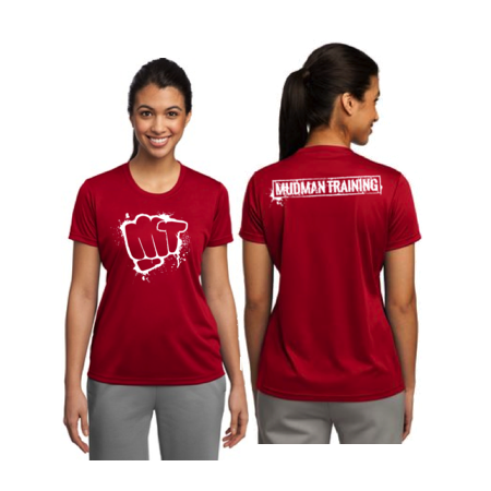 MudMan Training Sport-Tek Ladies Short Sleeve Shirt (True Red) Pre-Order
