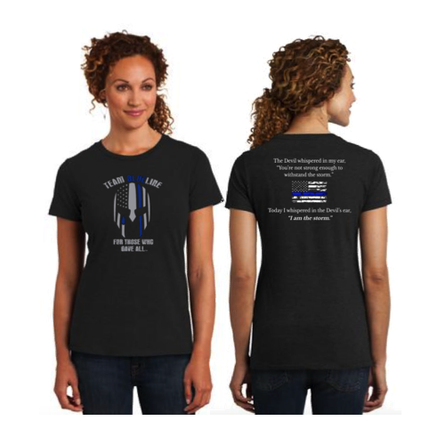 Team Blue Line District Made Ladies Perfect Blend Crew Tee Pre-Order