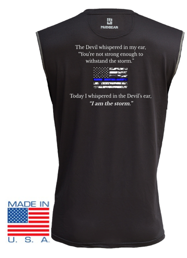 Team Blue Line MudGear Fitted Race Jersey v3 Sleeveless Tee Pre-Order