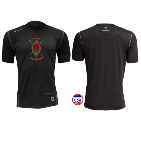 Black Spartans MudGear Men's Fitted Race Jersey Short Sleeve v3 Pre-Order