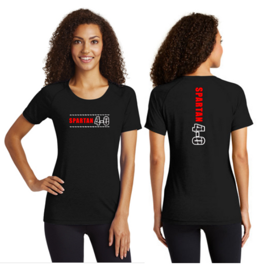 Spartan 4-0 Sport-Tek Ladies PosiCharge Tri-Blend Wicking Scoop Neck Raglan Tee Pre-Order