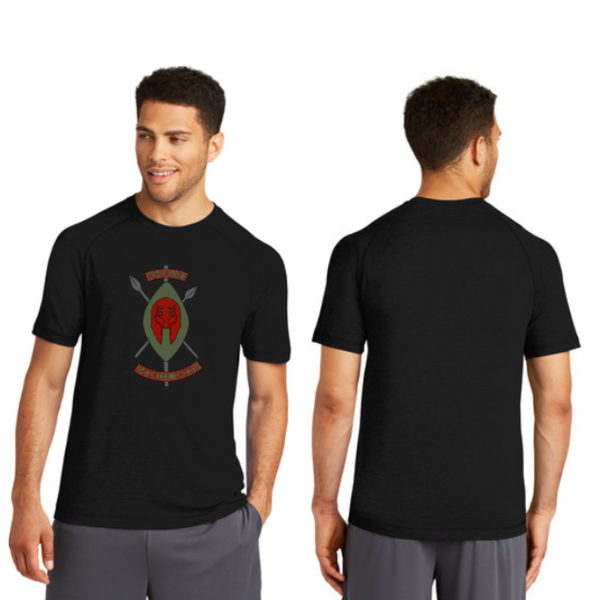 Black Spartans Sport-Tek Men's PosiCharge Tri-Blend Wicking Raglan Tee Pre-Order