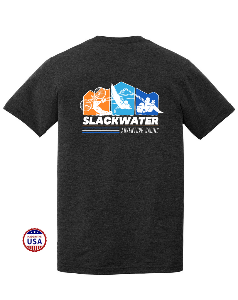 Slackwater Adventure Racing USA Made Men's Tri-Blend Tee Pre-Order