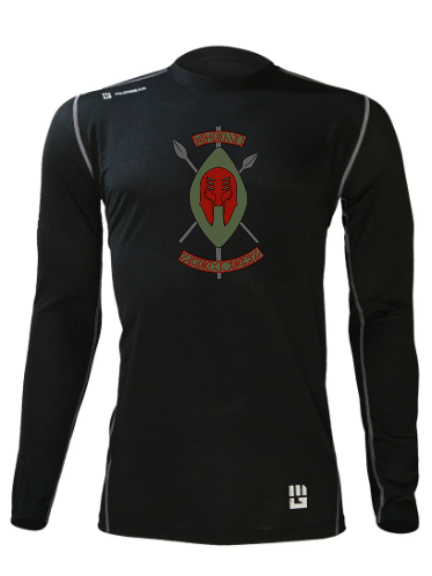 Black Spartans MudGear Men's Fitted Race Jersey Long Sleeve v3 Pre-Order