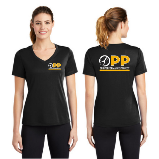 OCR Performance Project Sport-Tek Women's Short Sleeve V-Neck Tee Pre-Order