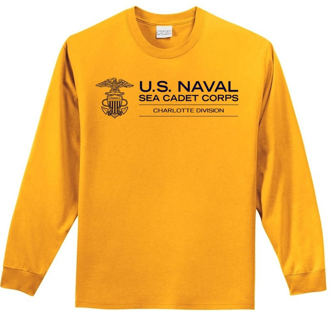 USNSCC Pre-Order - Gold PT Shirt Long Sleeve
